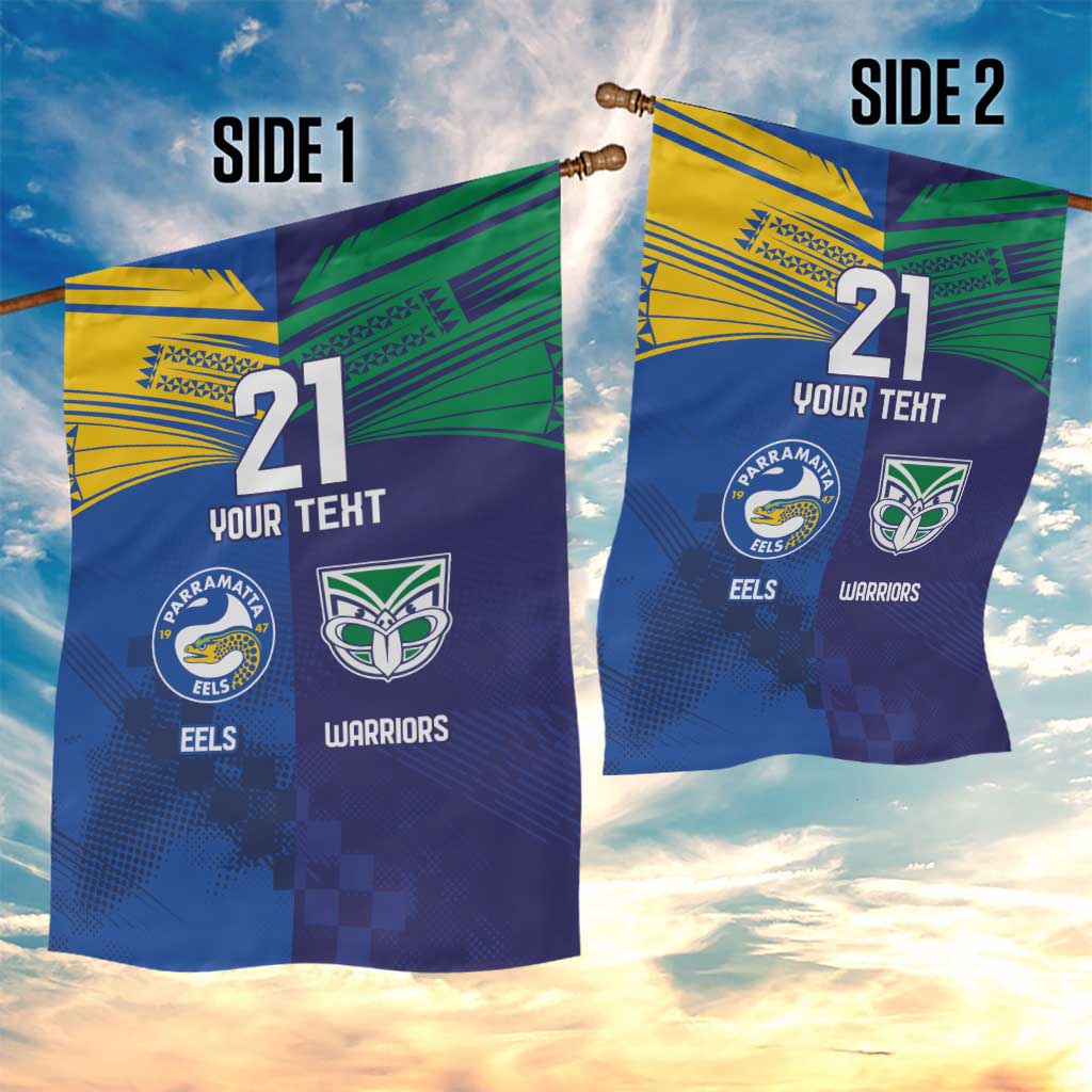Custom Warriors-Eels Garden Flag Together Sporty Style