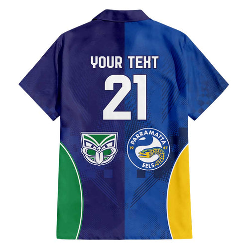 Custom Warriors-Eels Hawaiian Shirt Together Sporty Style
