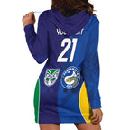 Custom Warriors-Eels Hoodie Dress Together Sporty Style