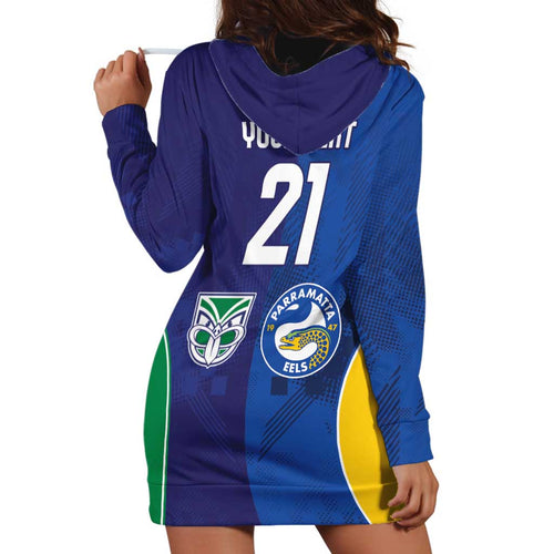 Custom Warriors-Eels Hoodie Dress Together Sporty Style