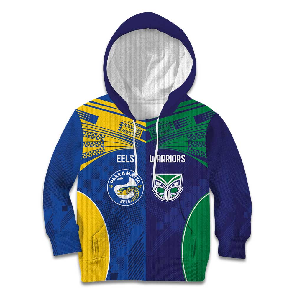 Custom Warriors-Eels Kid Hoodie Together Sporty Style