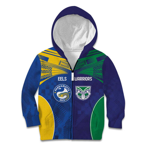 Custom Warriors-Eels Kid Hoodie Together Sporty Style