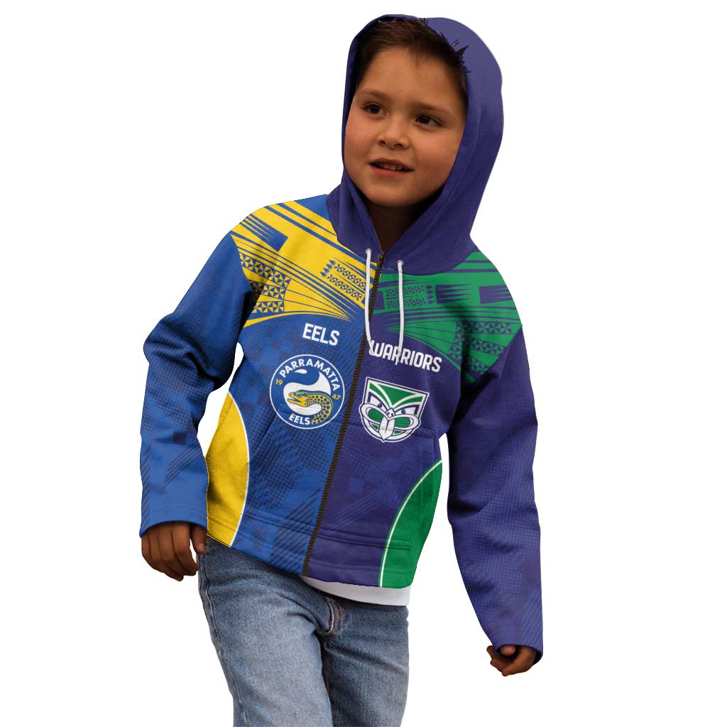Custom Warriors-Eels Kid Hoodie Together Sporty Style