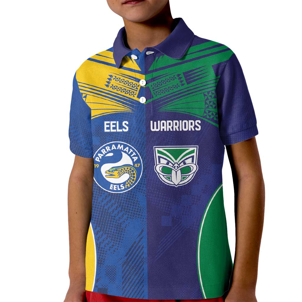 Custom Warriors-Eels Kid Polo Shirt Together Sporty Style