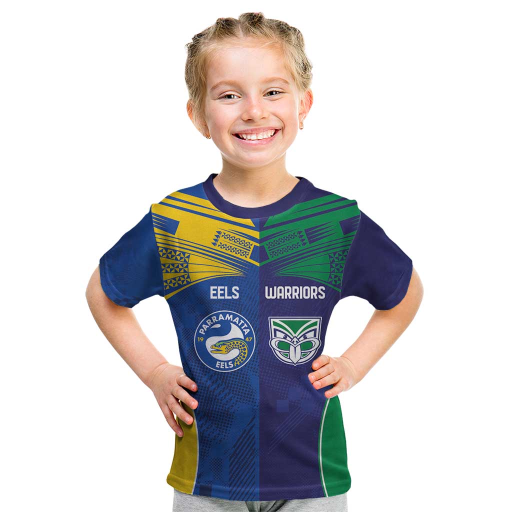 Custom Warriors-Eels Kid T Shirt Together Sporty Style