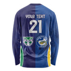 Custom Warriors-Eels Long Sleeve Shirt Together Sporty Style