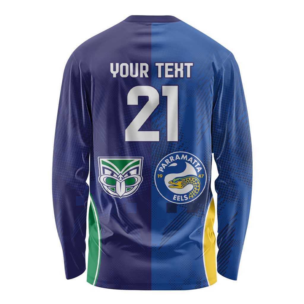 Custom Warriors-Eels Long Sleeve Shirt Together Sporty Style