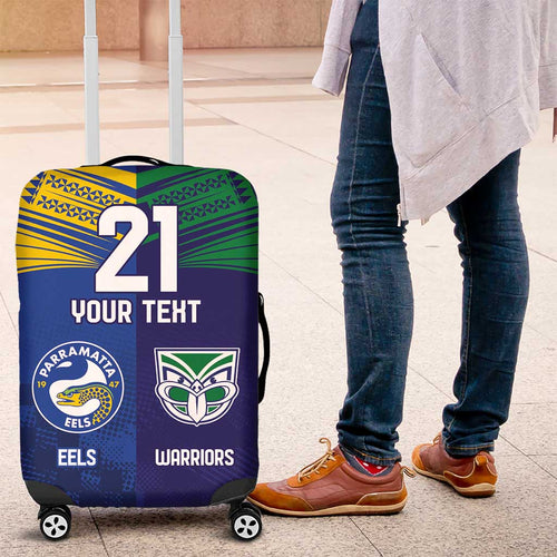 Custom Warriors-Eels Luggage Cover Together Sporty Style