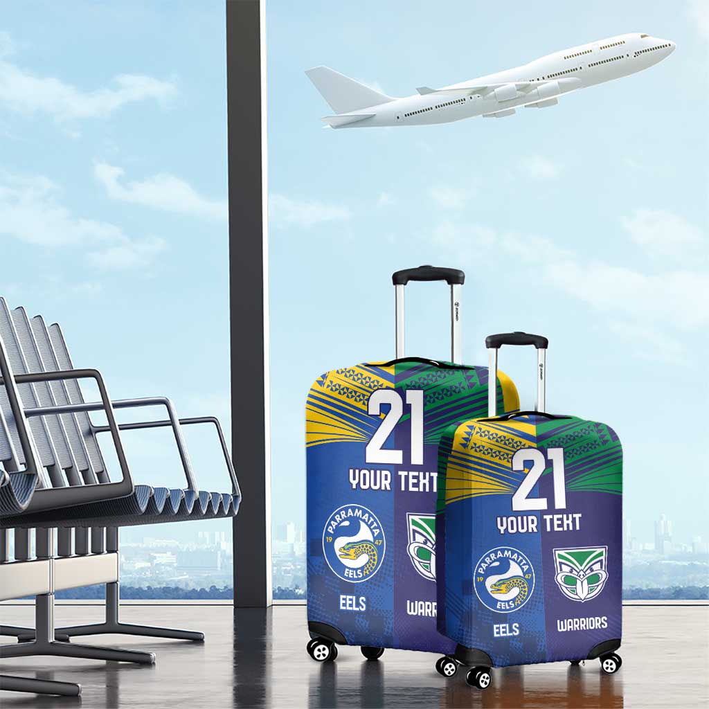 Custom Warriors-Eels Luggage Cover Together Sporty Style