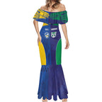 Custom Warriors-Eels Mermaid Dress Together Sporty Style