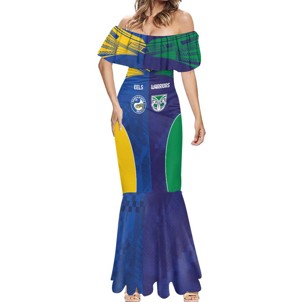 Custom Warriors-Eels Mermaid Dress Together Sporty Style