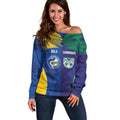 Custom Warriors-Eels Off Shoulder Sweater Together Sporty Style