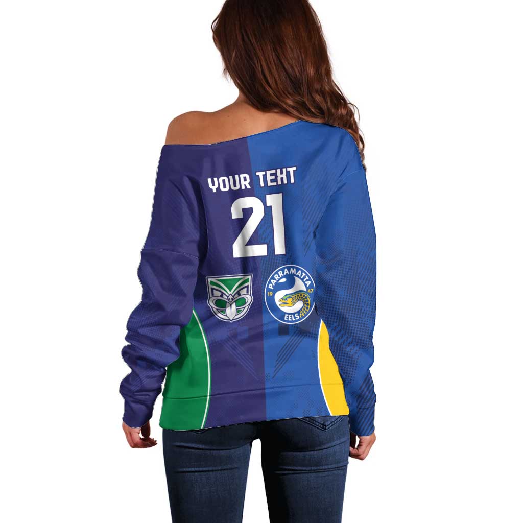 Custom Warriors-Eels Off Shoulder Sweater Together Sporty Style