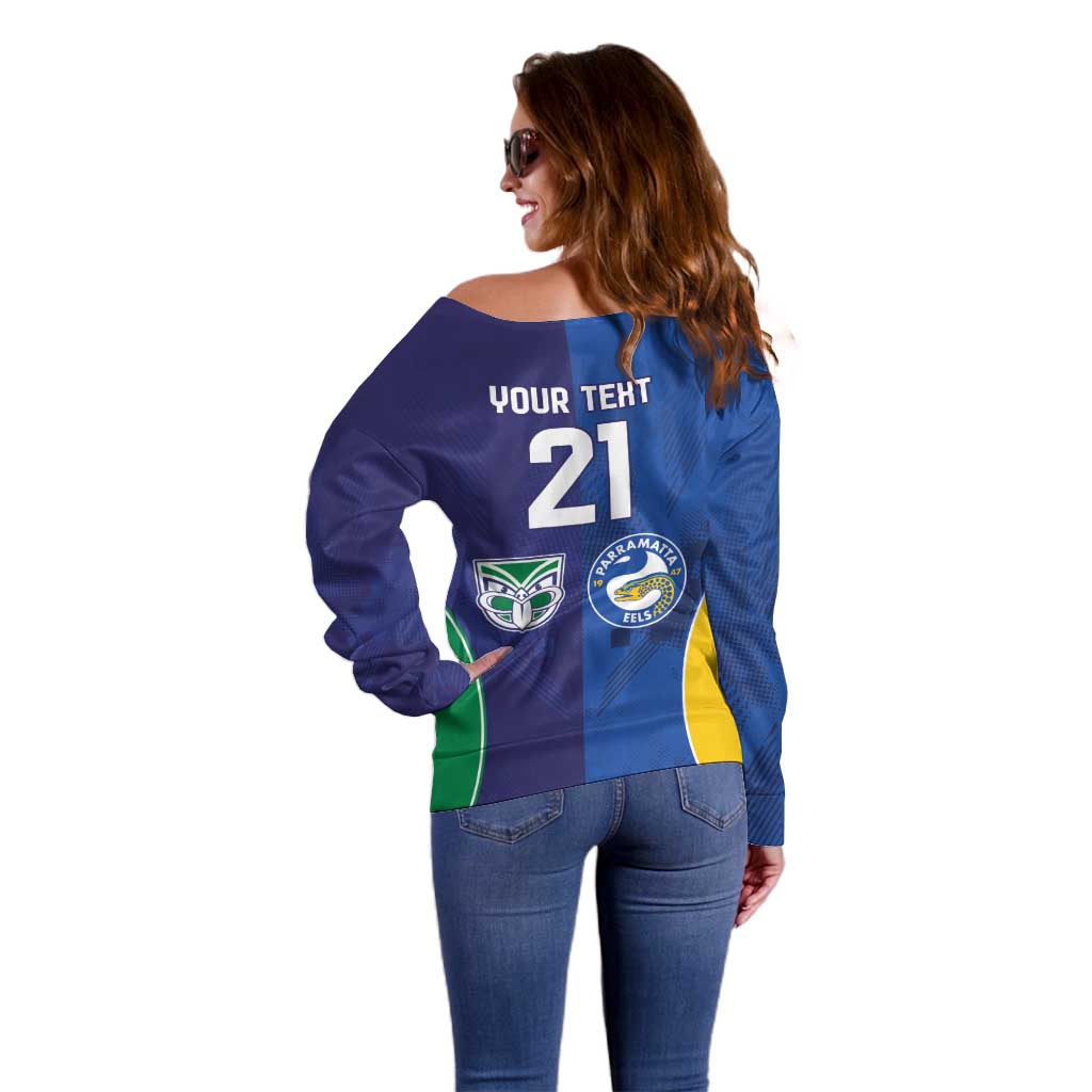 Custom Warriors-Eels Off Shoulder Sweater Together Sporty Style