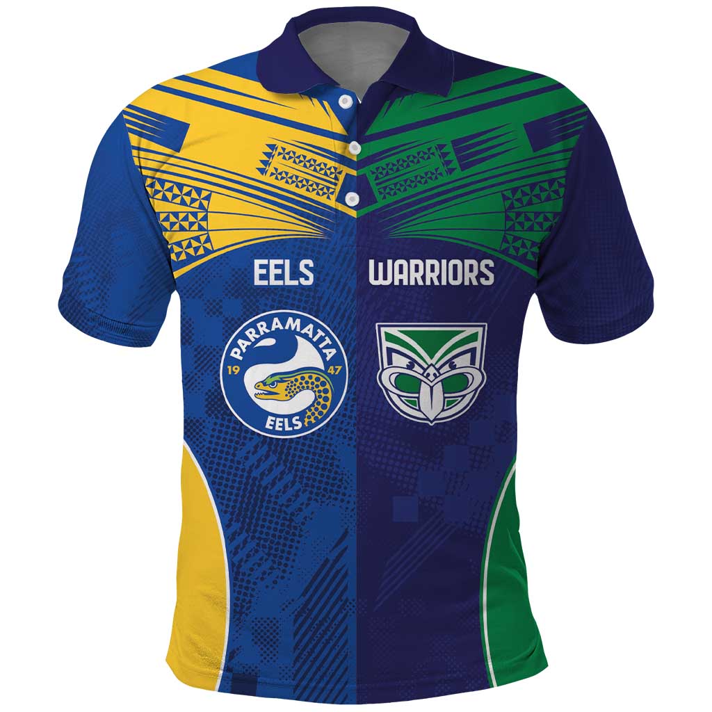 Custom Warriors-Eels Polo Shirt Together Sporty Style
