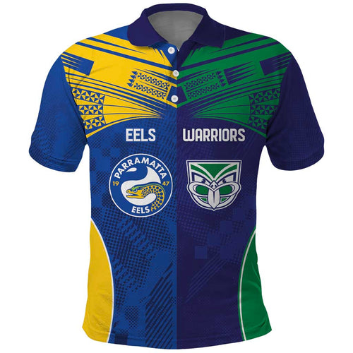 Custom Warriors-Eels Polo Shirt Together Sporty Style