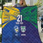Custom Warriors-Eels Quilt Together Sporty Style