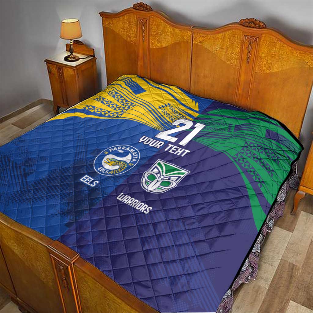 Custom Warriors-Eels Quilt Together Sporty Style