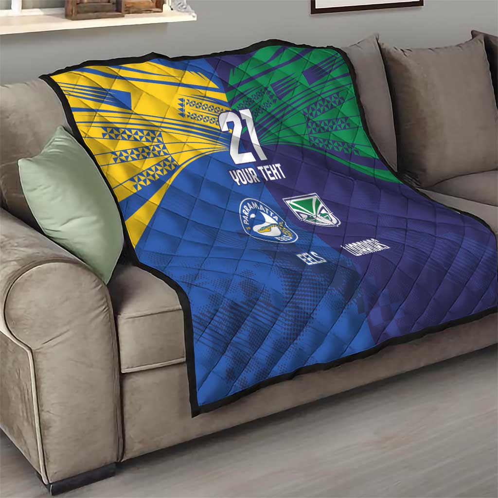 Custom Warriors-Eels Quilt Together Sporty Style