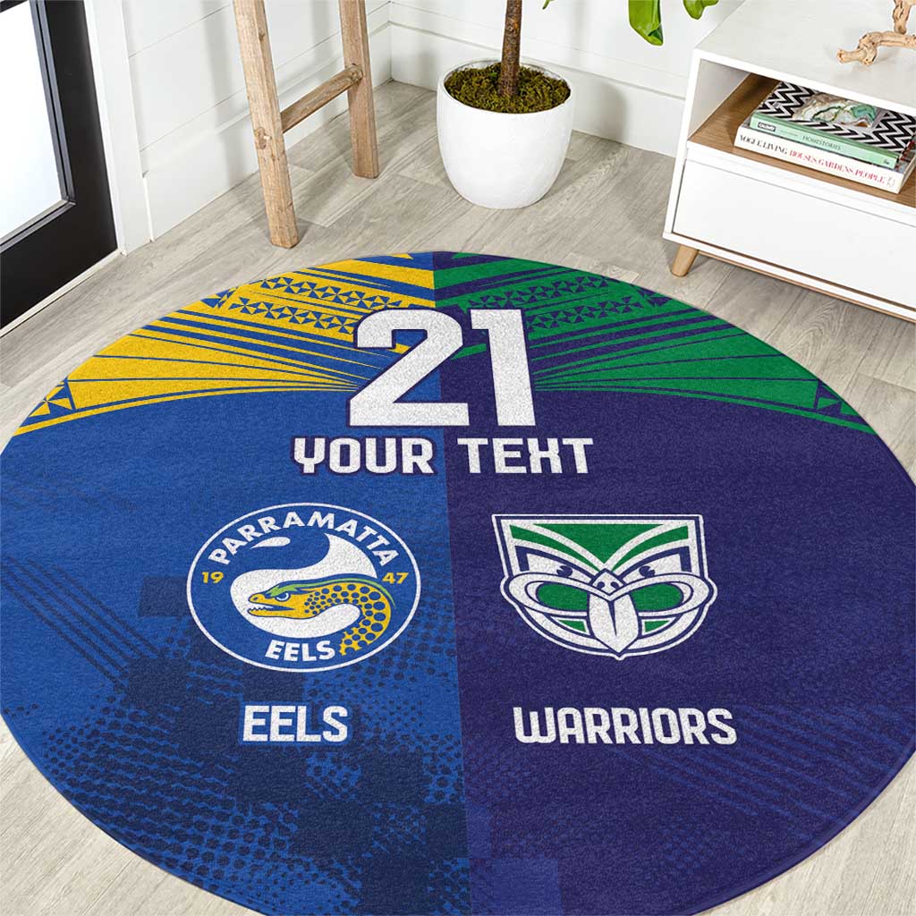 Custom Warriors-Eels Round Carpet Together Sporty Style