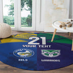 Custom Warriors-Eels Round Carpet Together Sporty Style