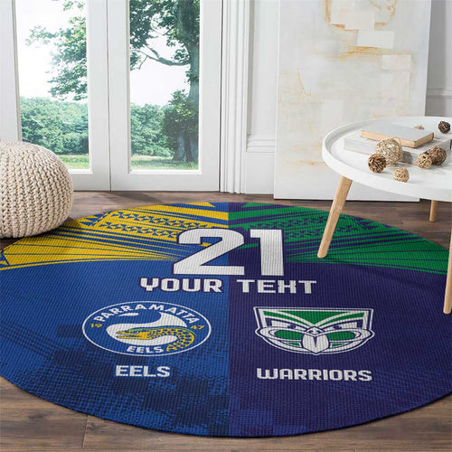 Custom Warriors-Eels Round Carpet Together Sporty Style
