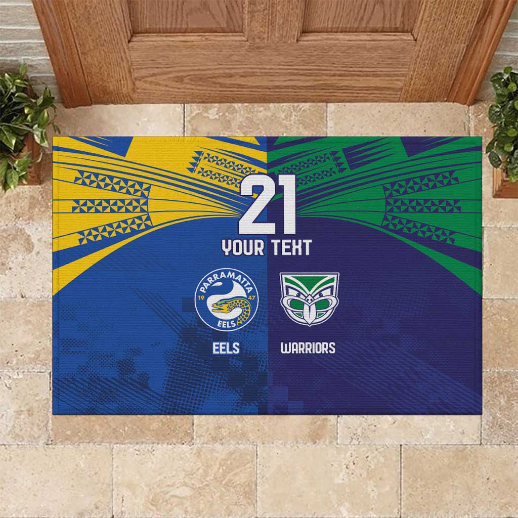 Custom Warriors-Eels Rubber Doormat Together Sporty Style