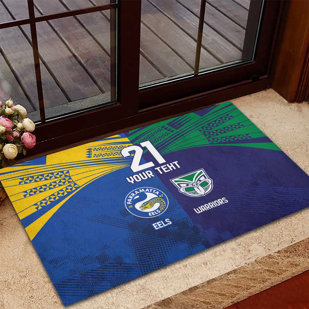 Custom Warriors-Eels Rubber Doormat Together Sporty Style