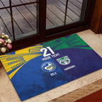 Custom Warriors-Eels Rubber Doormat Together Sporty Style
