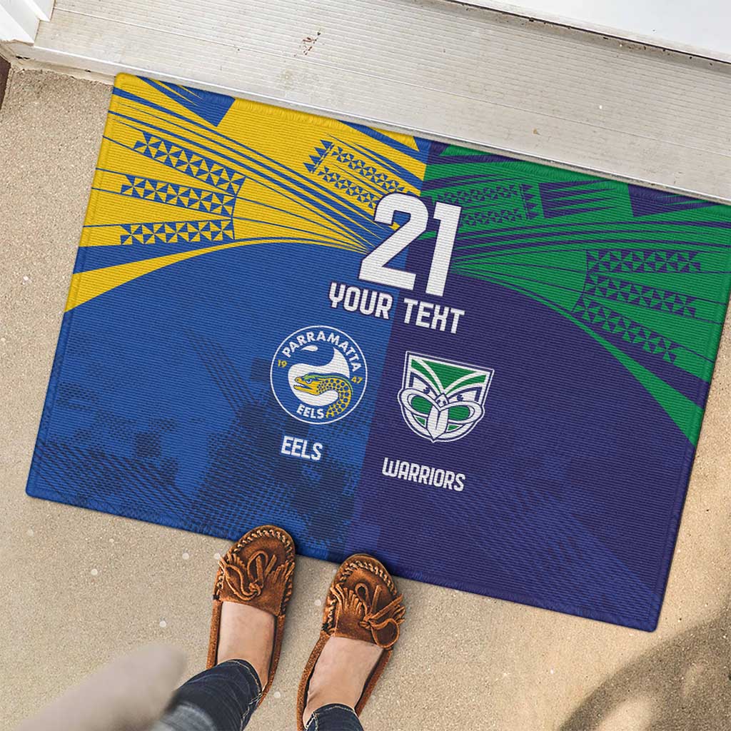 Custom Warriors-Eels Rubber Doormat Together Sporty Style