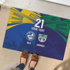 Custom Warriors-Eels Rubber Doormat Together Sporty Style