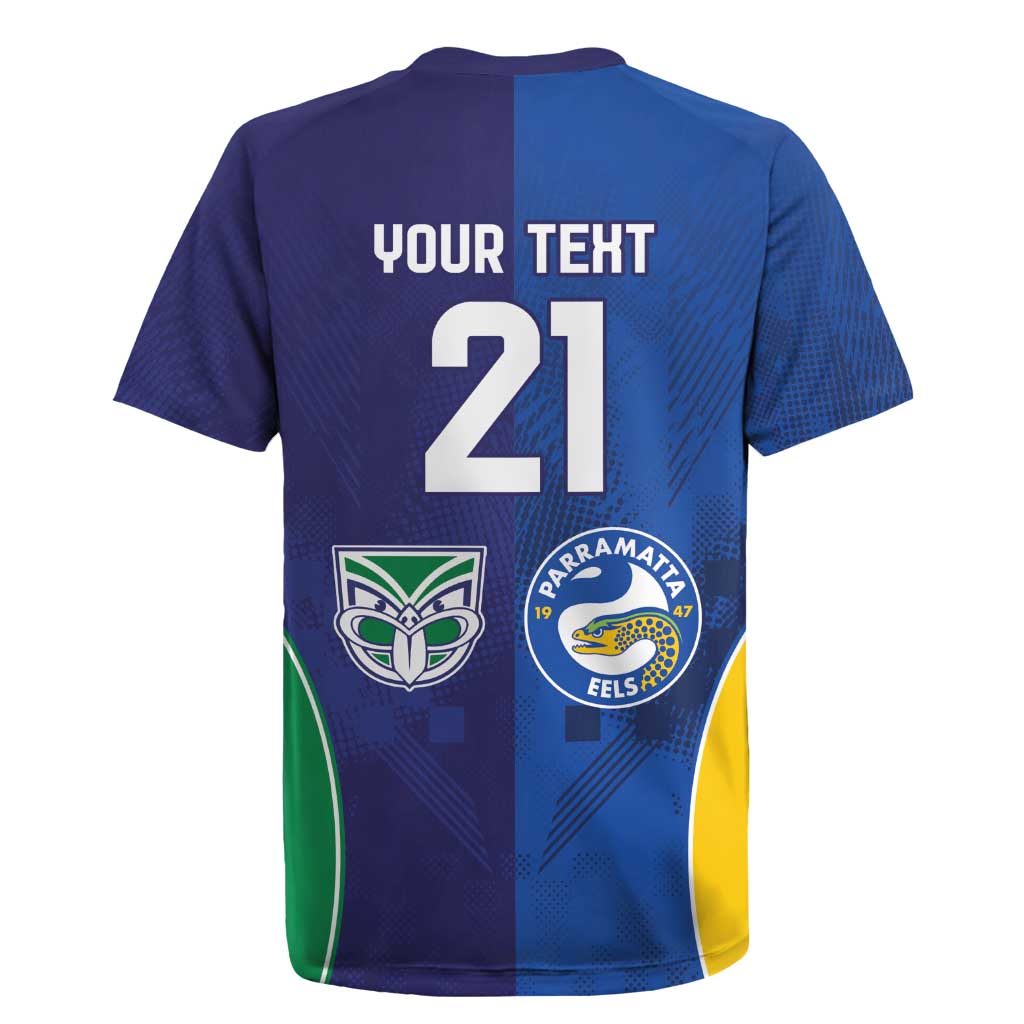 Custom Warriors-Eels Rugby Jersey Together Sporty Style