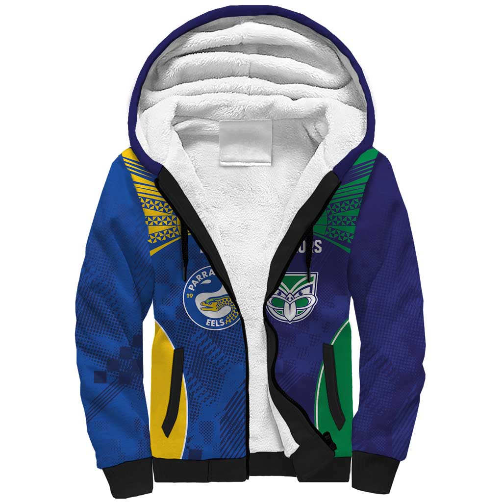 Custom Warriors-Eels Sherpa Hoodie Together Sporty Style