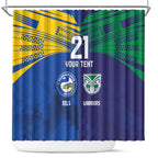 Custom Warriors-Eels Shower Curtain Together Sporty Style