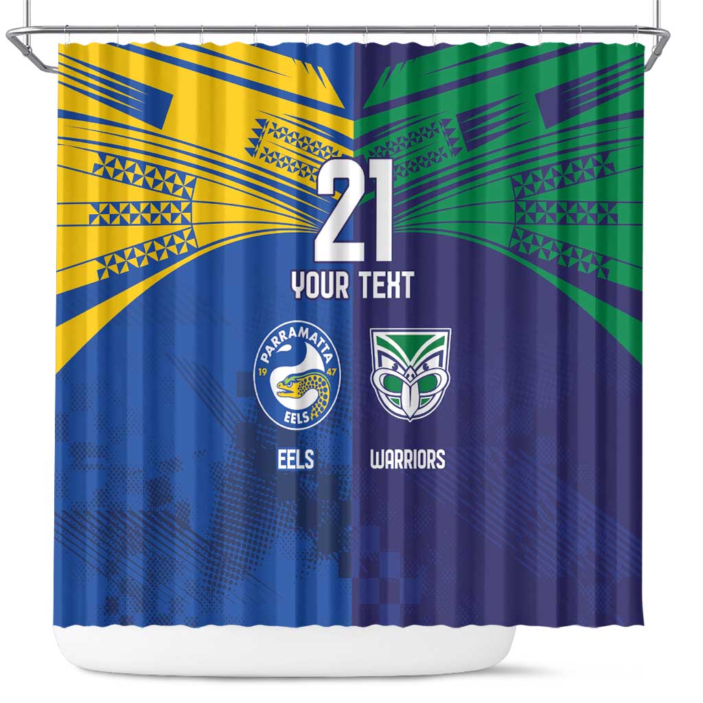 Custom Warriors-Eels Shower Curtain Together Sporty Style