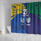 Custom Warriors-Eels Shower Curtain Together Sporty Style