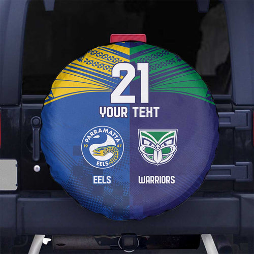 Custom Warriors-Eels Spare Tire Cover Together Sporty Style