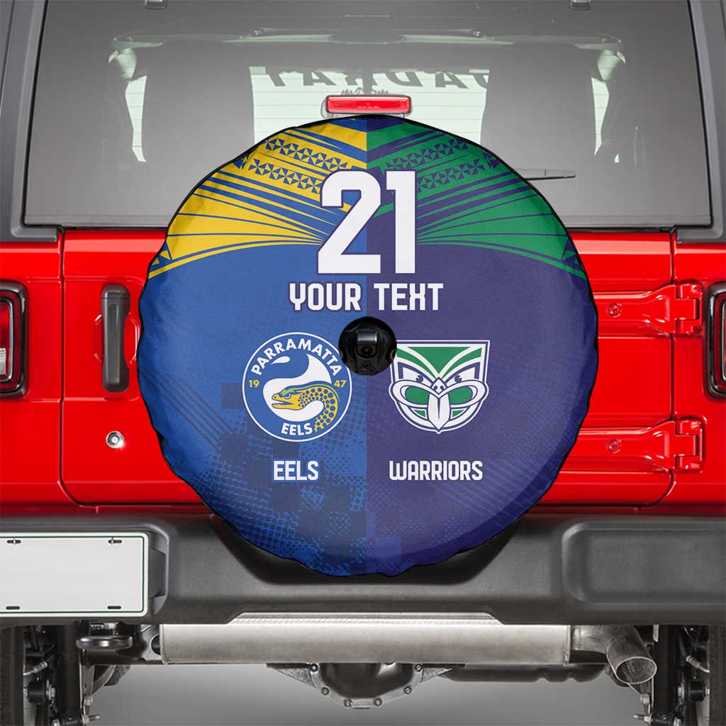 Custom Warriors-Eels Spare Tire Cover Together Sporty Style