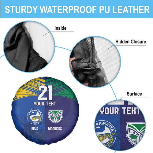 Custom Warriors-Eels Spare Tire Cover Together Sporty Style