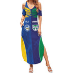 Custom Warriors-Eels Summer Maxi Dress Together Sporty Style