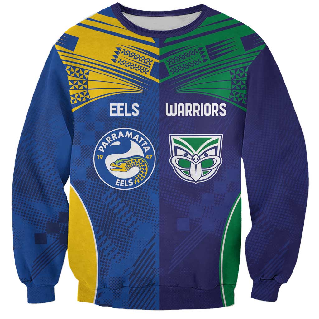Custom Warriors-Eels Sweatshirt Together Sporty Style