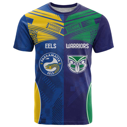 Custom Warriors-Eels T Shirt Together Sporty Style