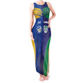 Custom Warriors-Eels Tank Maxi Dress Together Sporty Style