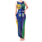 Custom Warriors-Eels Tank Maxi Dress Together Sporty Style