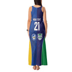 Custom Warriors-Eels Tank Maxi Dress Together Sporty Style