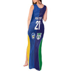 Custom Warriors-Eels Tank Maxi Dress Together Sporty Style