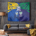 Custom Warriors-Eels Tapestry Together Sporty Style