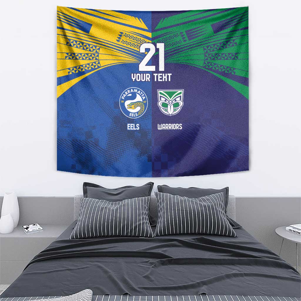 Custom Warriors-Eels Tapestry Together Sporty Style