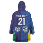 Custom Warriors-Eels Wearable Blanket Hoodie Together Sporty Style