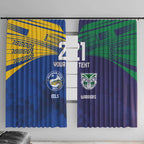 Custom Warriors-Eels Window Curtain Together Sporty Style